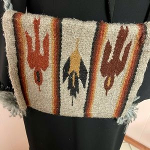 Genuine wool hand woven Zapotec crossbody bag
